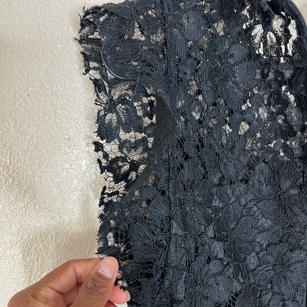 Enfocus Studio Black Floral Lace Dress - Picture 5 of 8